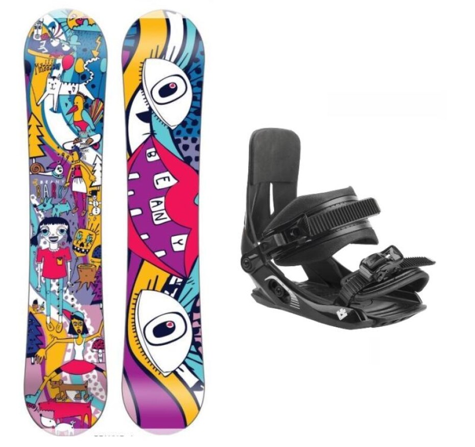Beany Bark dětský snowboard + Hatchey Tactic Junior vázání - main (0)