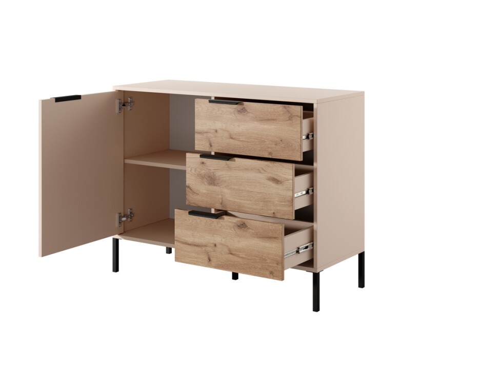 ArtLas Komoda MARION 103 D3S | béžová - main (4)