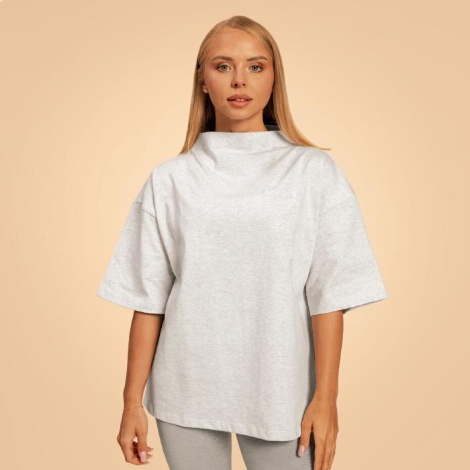 BeastPink Dámské triko Oversized Bliss Grey - main (0)