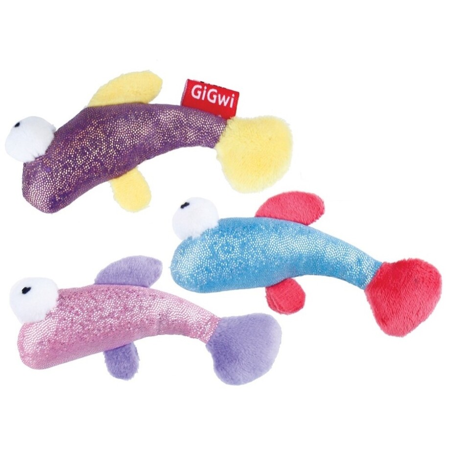 GiGwi art. 7463 Fish Toy Set 3 různé druhy, 3ks/ karta - main (0)
