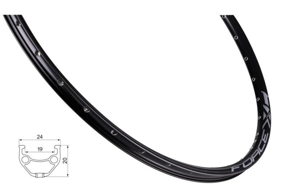 Force Ráfek XC BASIC DISC 622x19 36děr, černý - main (0)