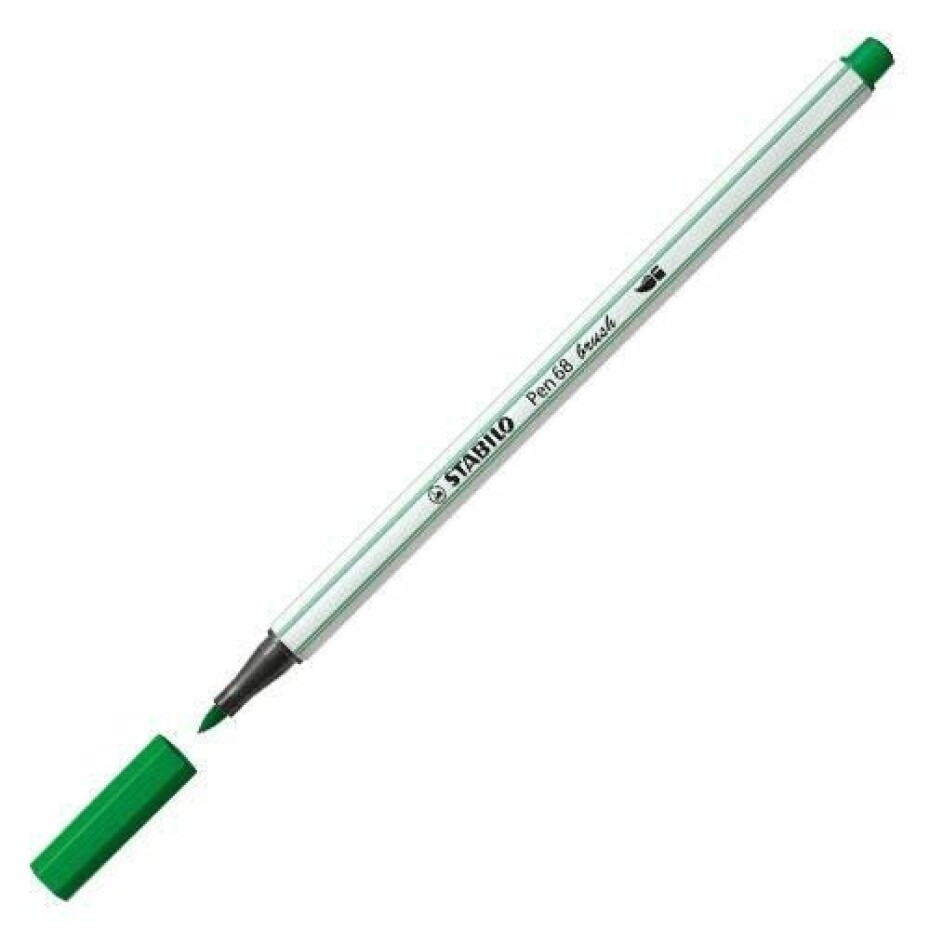 Fixa STABILO Pen 68 brush zelená smaragdově - main (0)