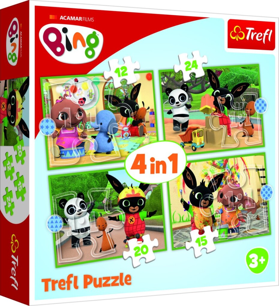 Trefl Puzzle Bing - Šťastný den 4v1 (12,15,20,24 dílků) - TOMI - main (0)