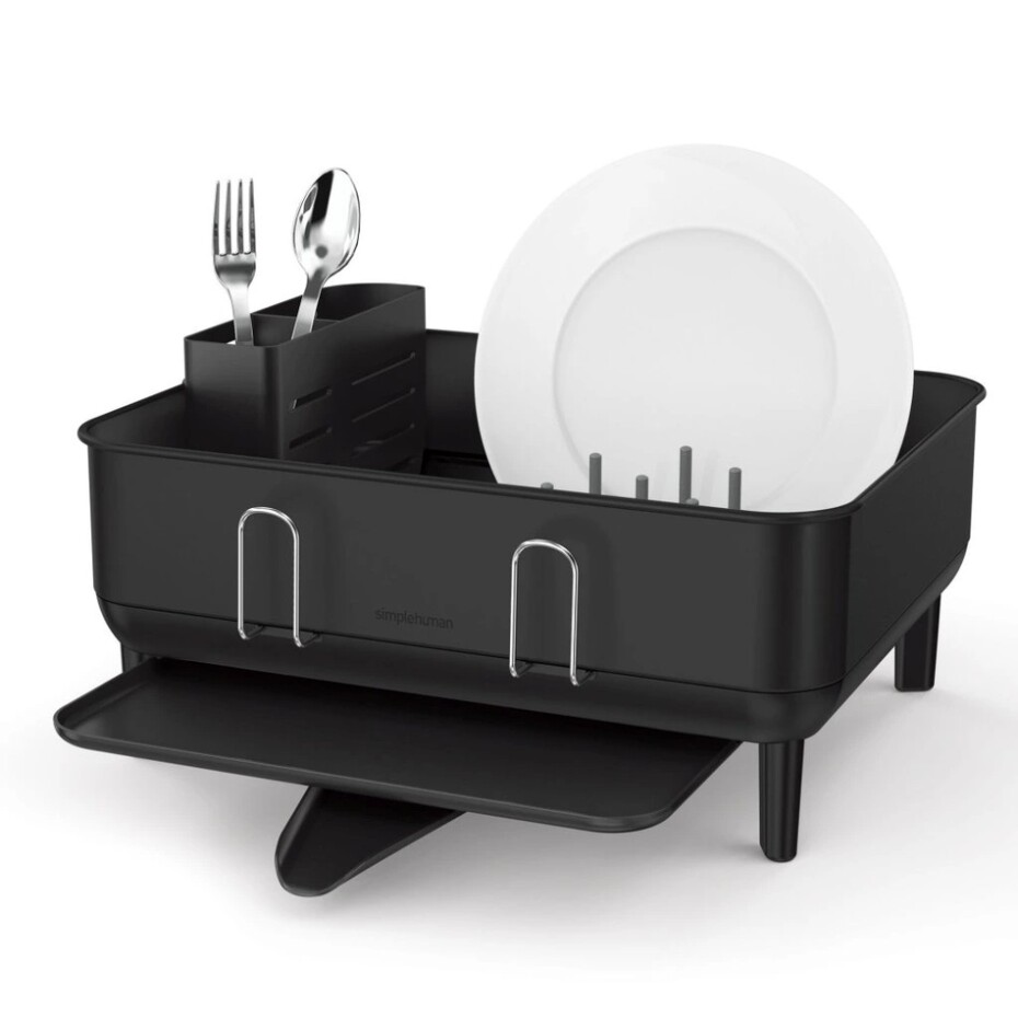 Simplehuman Odkapávač na nádobí Compact, ocel, plast, FPP, černá - main (1)