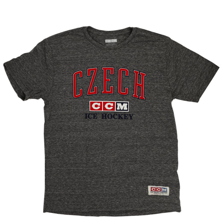 Pánské tričko CCM  Old Practice Tri Tee Czech Hockey S - main (1)
