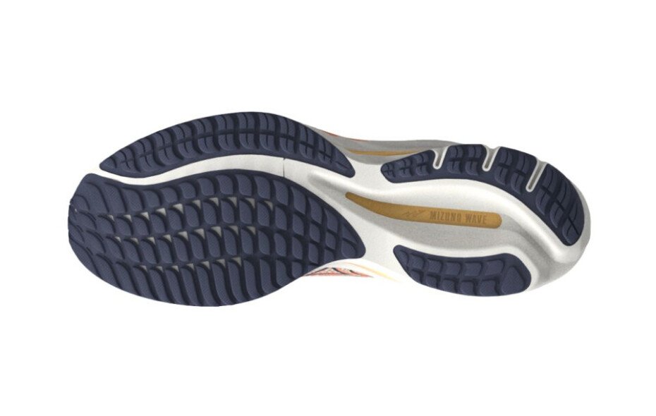 Dámská běžecká obuv Mizuno  Wave Rider 27 Snow White/Nightshadow Blue/Coral Reef  UK 7,5 - main (1)