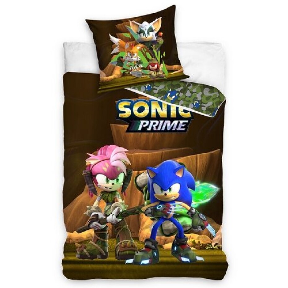 Carbotex Dětské povlečení Ježek Sonic a Amy Rose, 140 x 200 cm, 70 x 90 cm - main (0)
