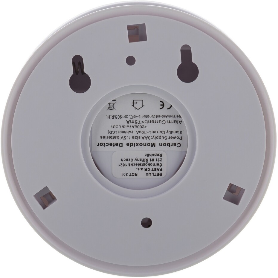 Retlux RDT 301 Detektor CO s LCD displejem a sirénou na 3 AA baterie - main (2)
