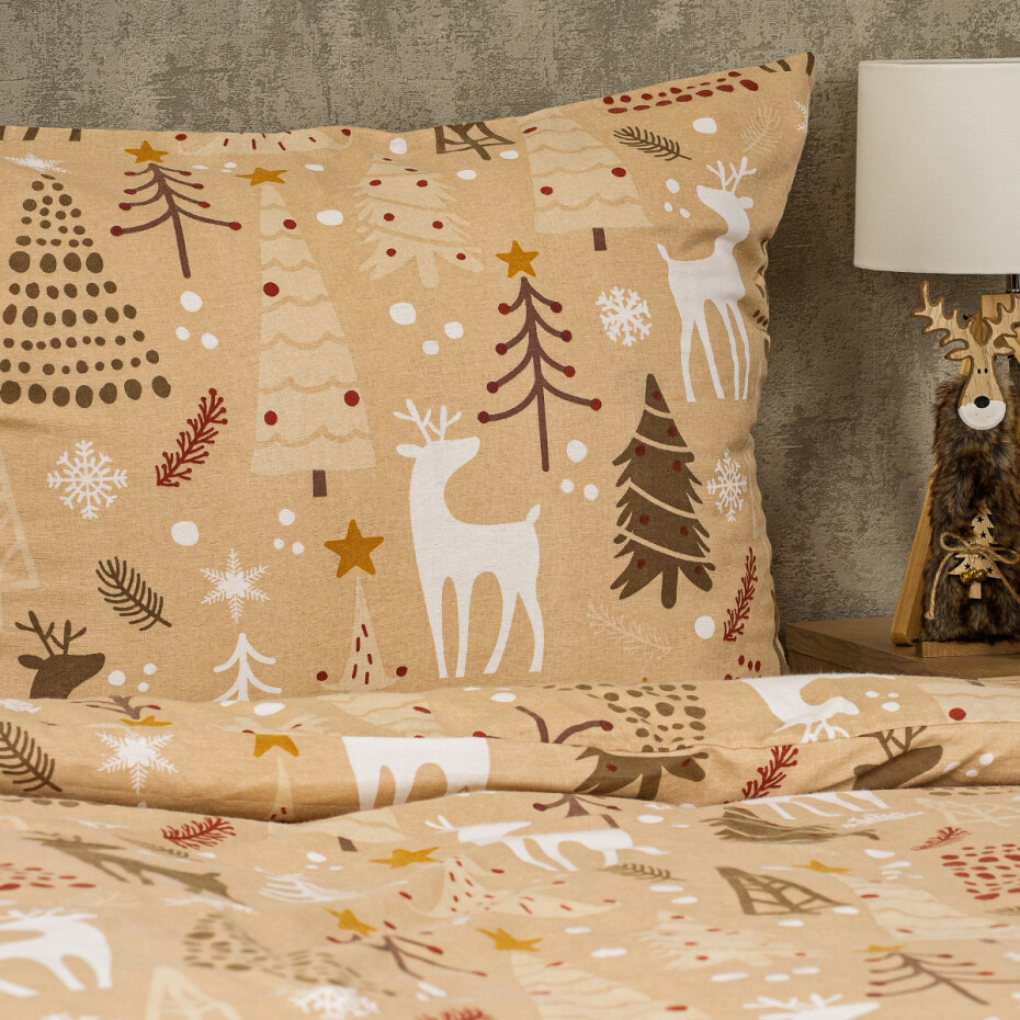 4Home Flanelové povlečení Festive, 140 x 220 cm, 70 x 90 cm - main (3)