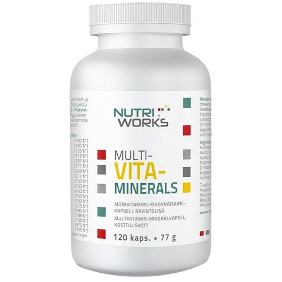 NutriWorks Multivitaminerals 120 kapslí - main (0)