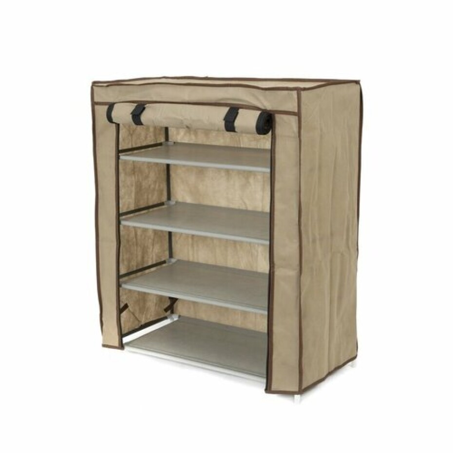 Compactor Textilní botník Compactor Oxford - 4 patra, 59 x 29 x 70 cm béžový - main (0)