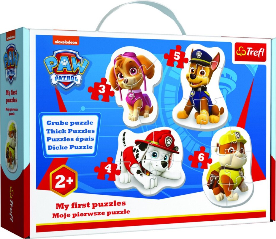 Trefl Puzzle Tlapková patrola 4v1 (3,4,5,6 dílků) Baby - Trefl - main (0)