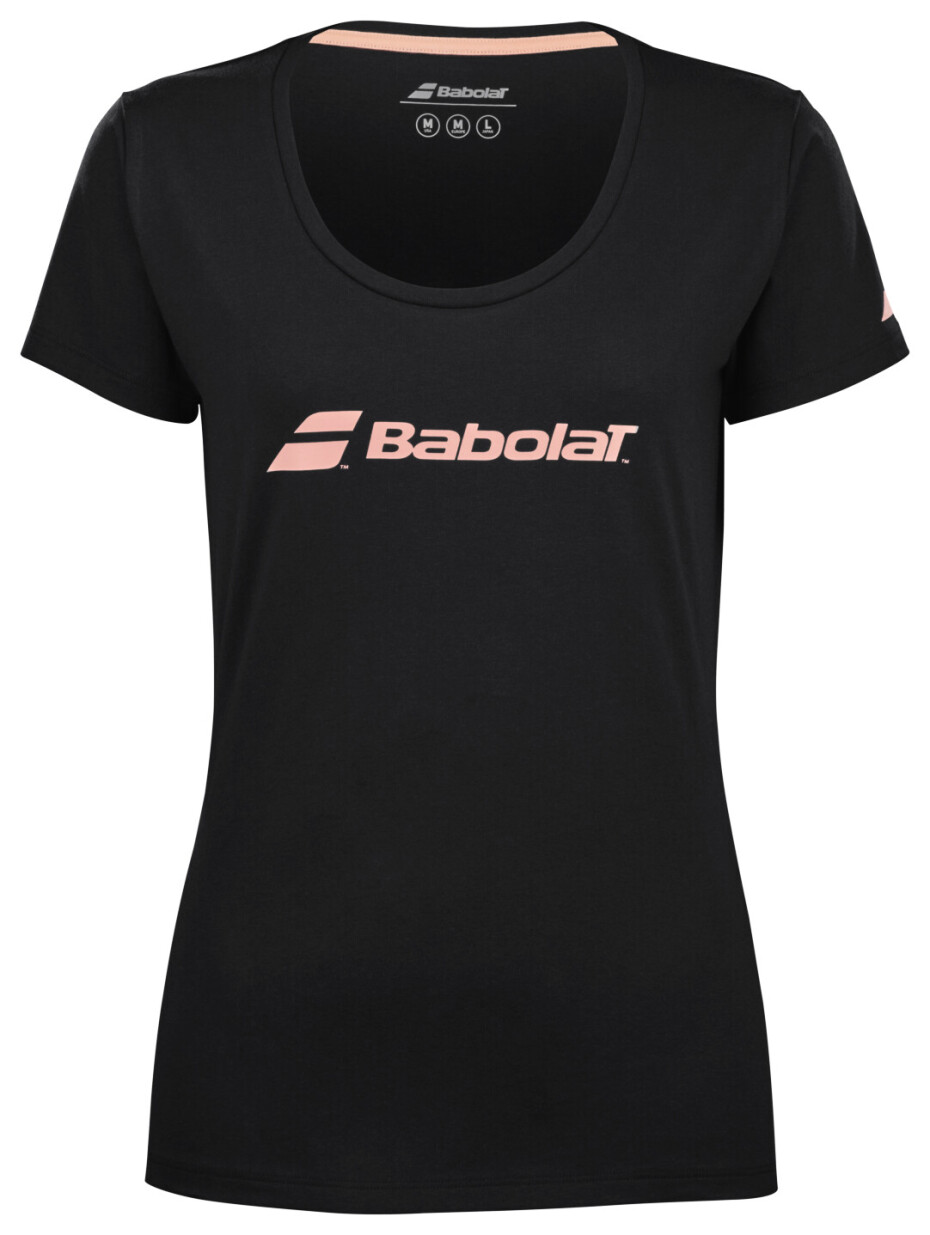 Dámské tričko Babolat  Exercise Babolat Tee Women Black L - main (0)