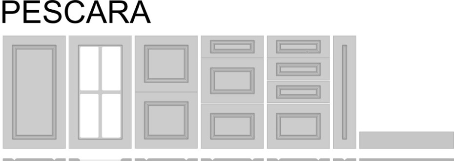 ArtExt Kuchyňská skříňka spodní, D2A/80 Pescara Barva korpusu: Grey - main (16)