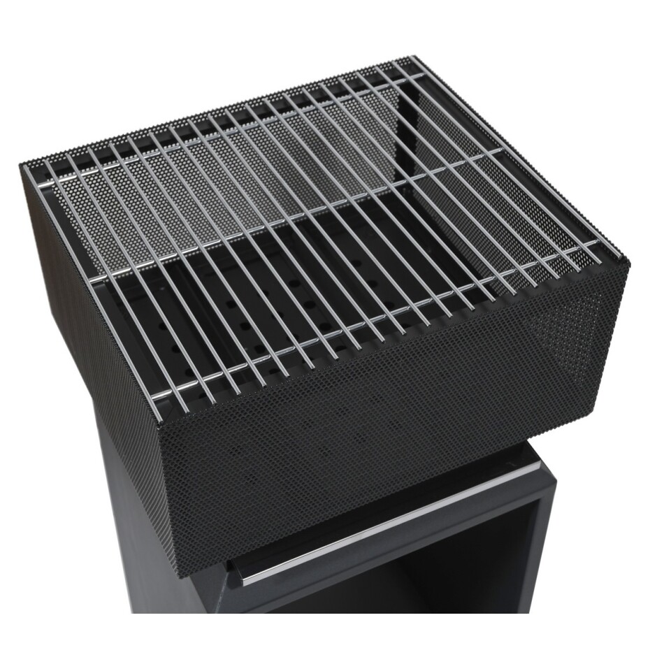 Cattara Přenosné ohniště s mřížkou Cube, 74 cm - main (2)