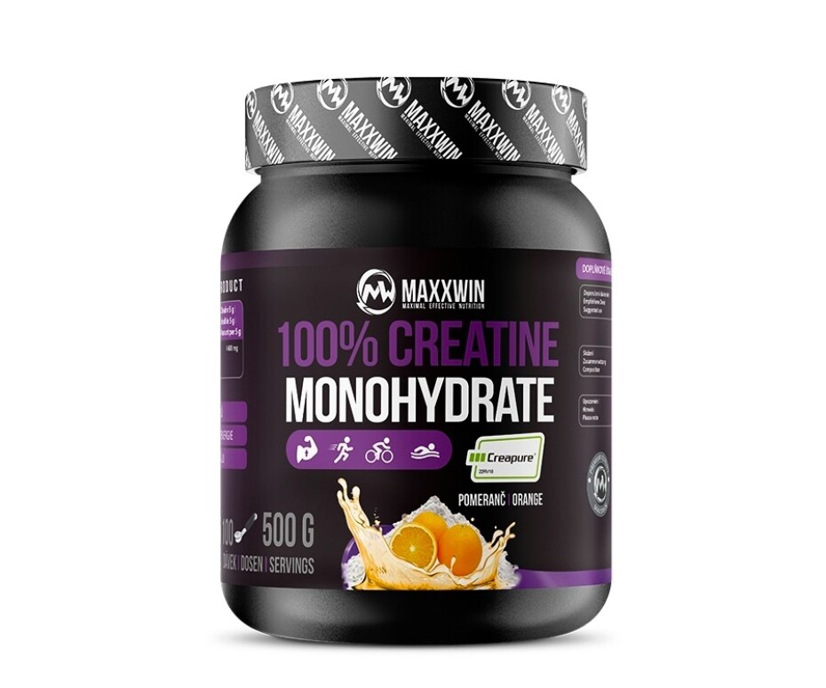 MAXXWIN 100% Creatine 500 g pomeranč - main (0)