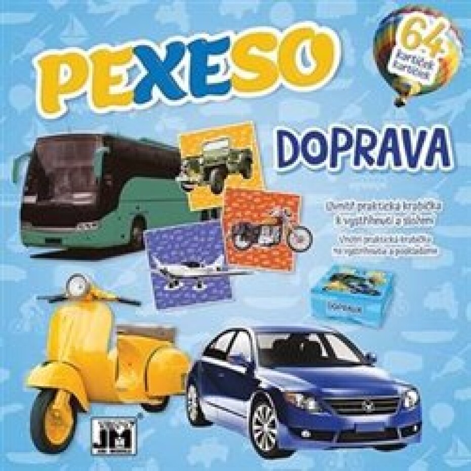 JM Pexeso v sešitu Doprava s krabičkou a omalovánkou - main (0)