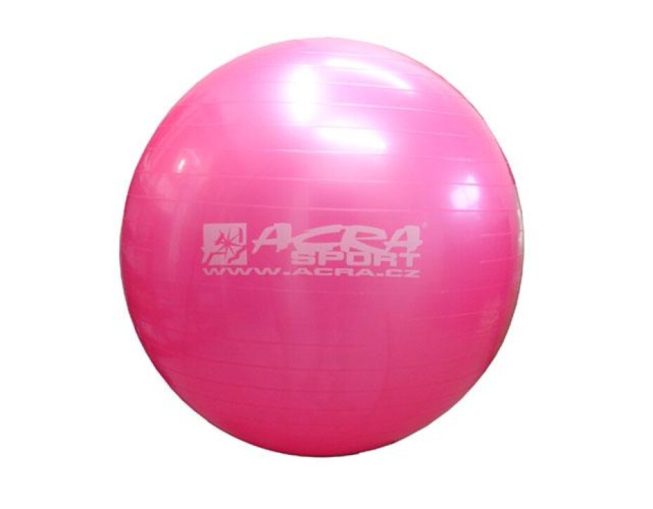 Acra Gymnastický míč 650mm růžový S3215 - main (0)
