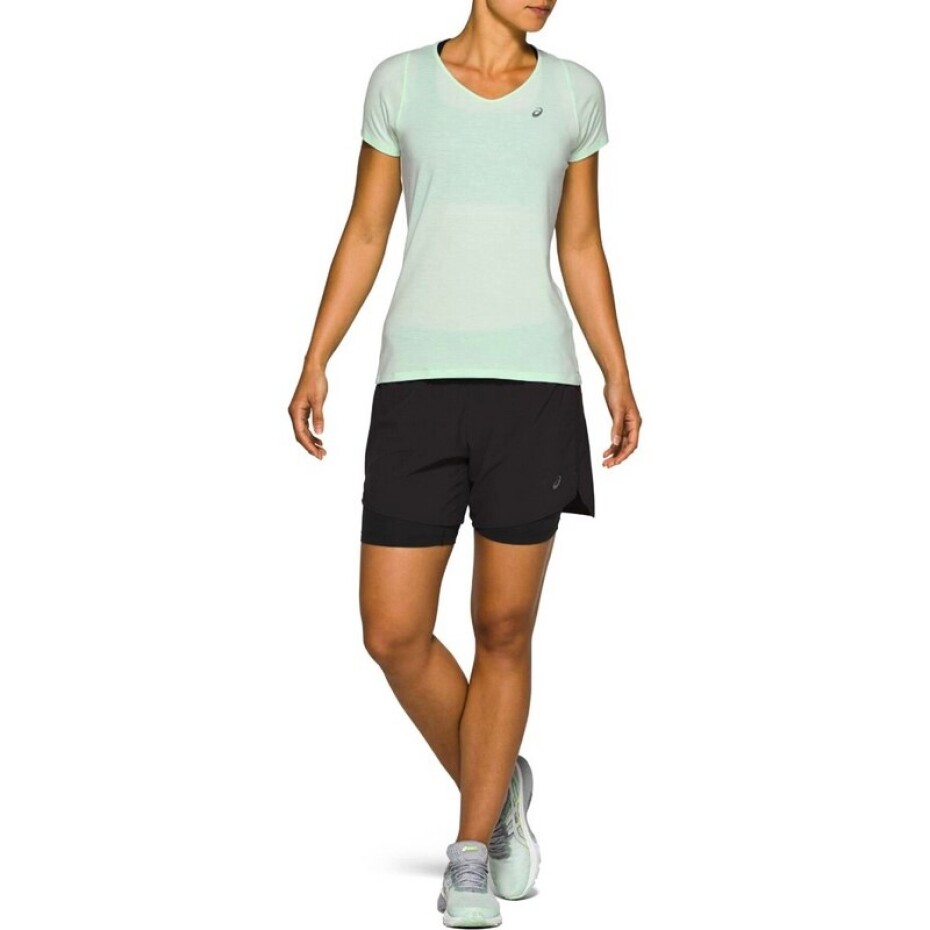 Dámské tričko Asics  V-Neck SS Top White S - main (0)