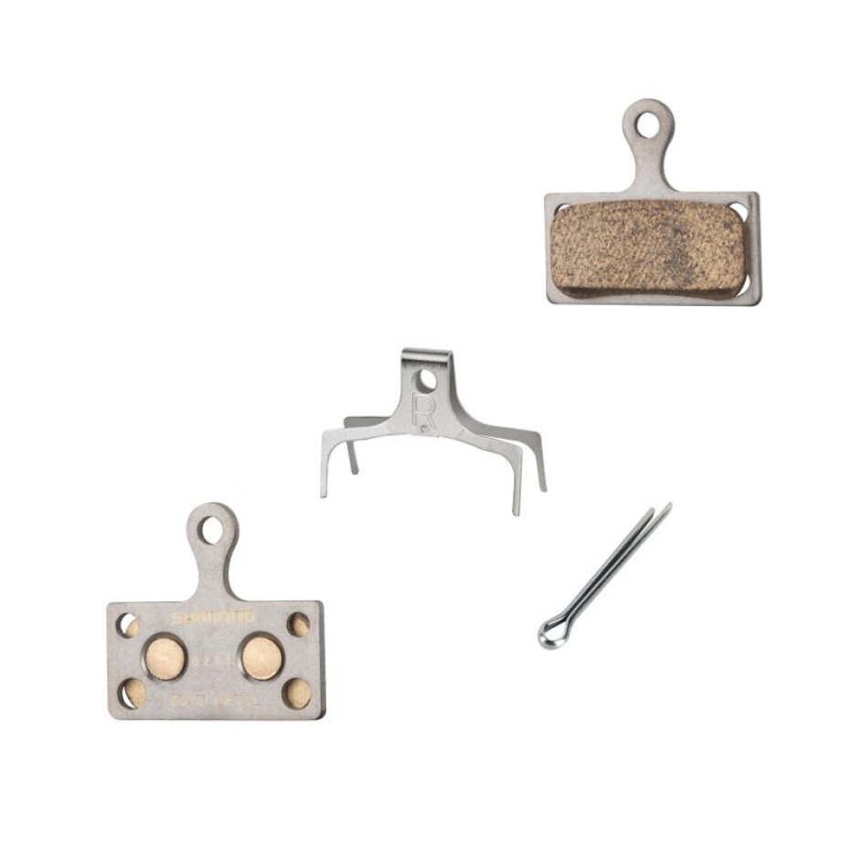 SHIMANO Destičky brzdové SH G04Ti kovové, s pružinou - main (0)