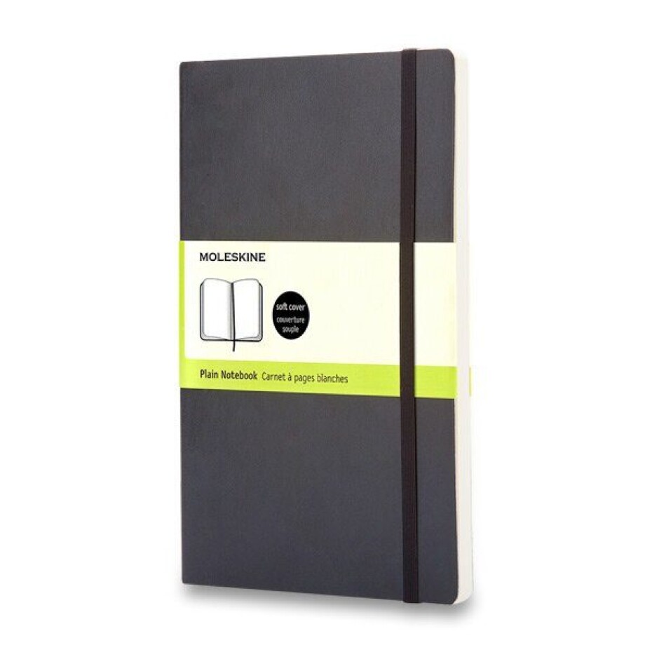 Zápisník Moleskine VÝBĚR BAREV - měkké desky - L, čistý 1331/11271 - Zápisník Moleskine - měkké desky černý - main (0)
