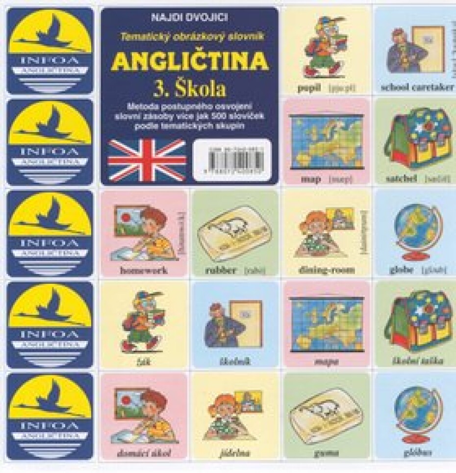 Najdi dvojici - Angličtina - 3. Škola - kolektiv autorů - main (0)