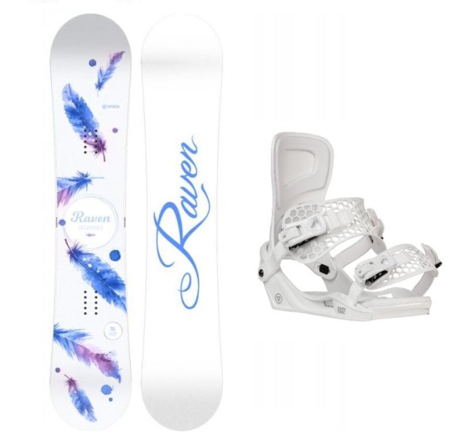 Raven Mia White dámský snowboard + Gravity Rise white vázání - main (0)