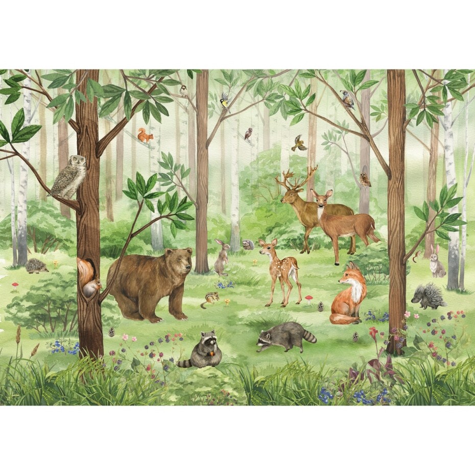 Fototapeta XXL Forest Kids 360 x 254 cm, 4 díly - main (0)