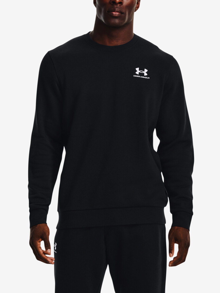 Pánská mikina Under Armour  Essential Fleece Crew-BLK S - main (0)