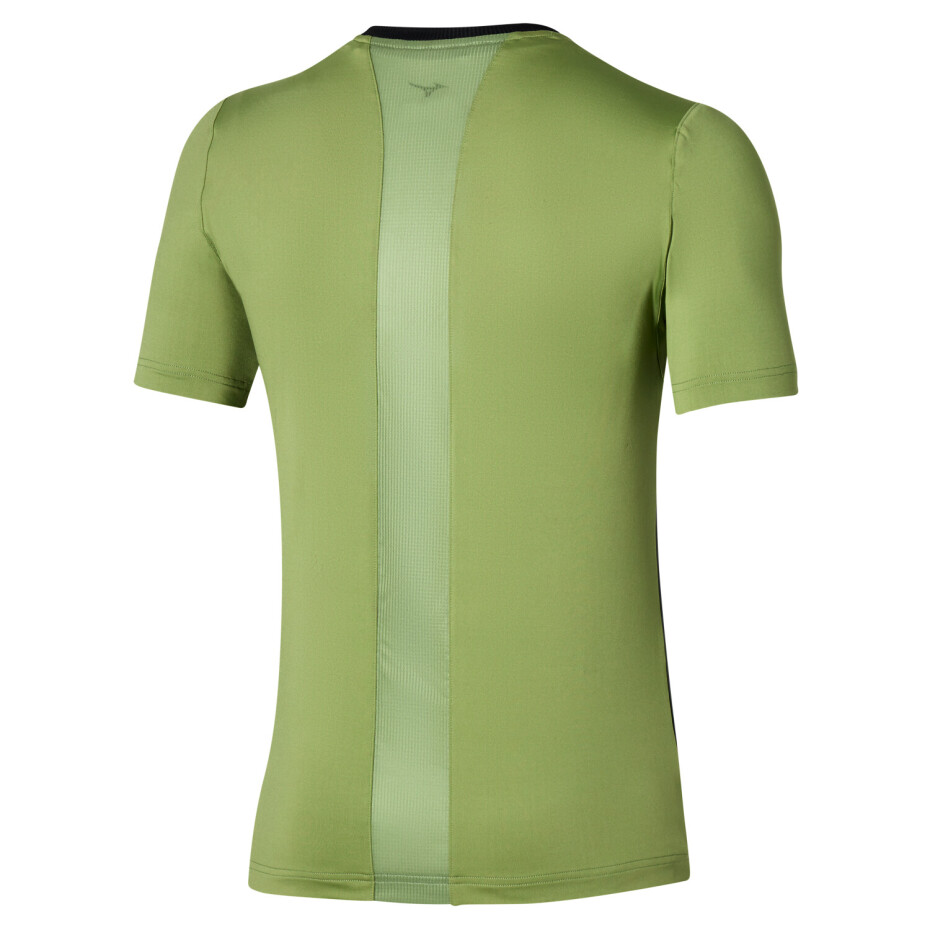Pánské tričko Mizuno  Release Shadow Graphic Tee Calliste Green S - main (1)