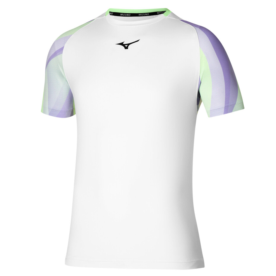 Pánské tričko Mizuno  Release Shadow Tee White S - main (0)