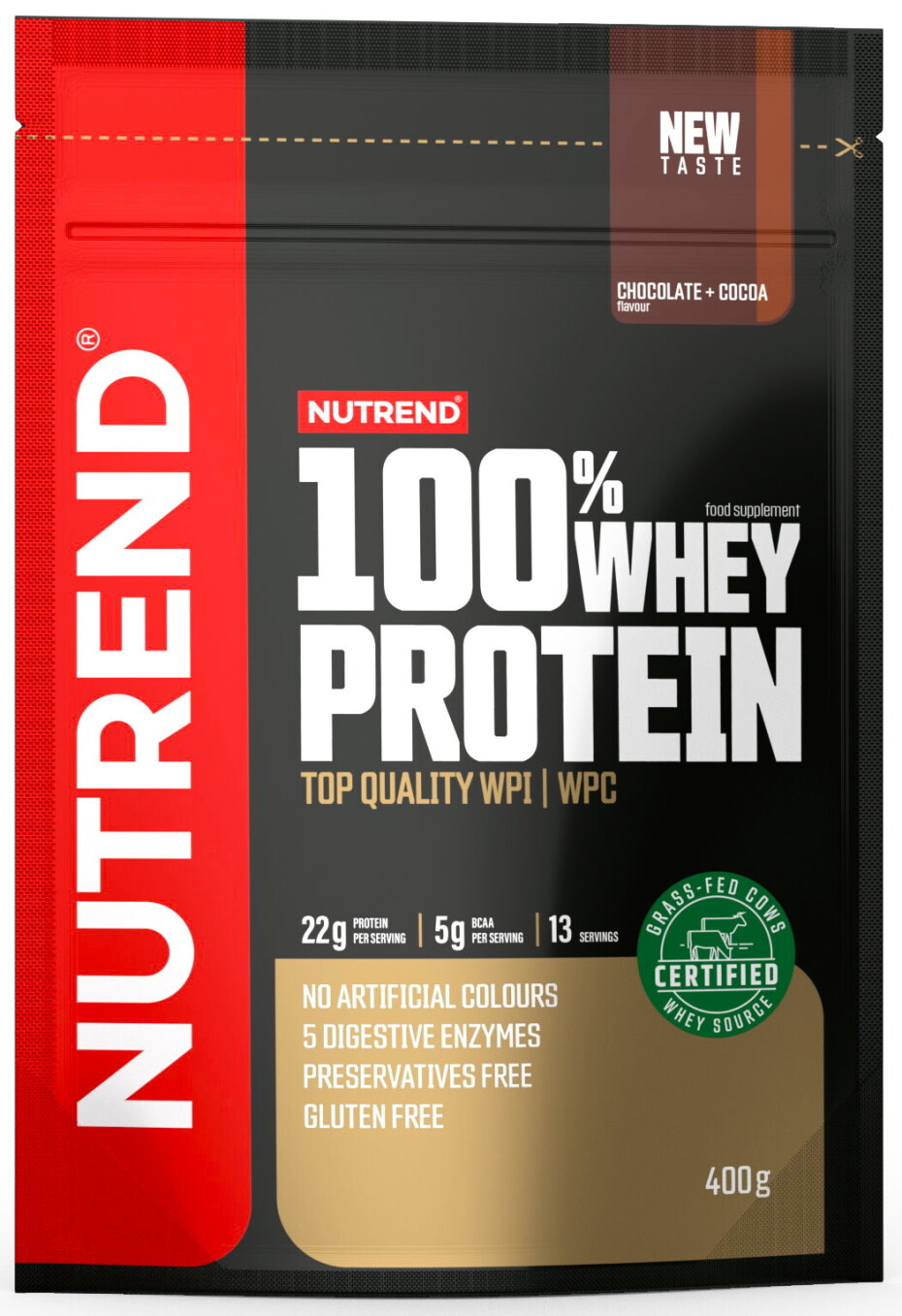 Nutrend 100% Whey Protein 400 g cookies & cream - main (0)