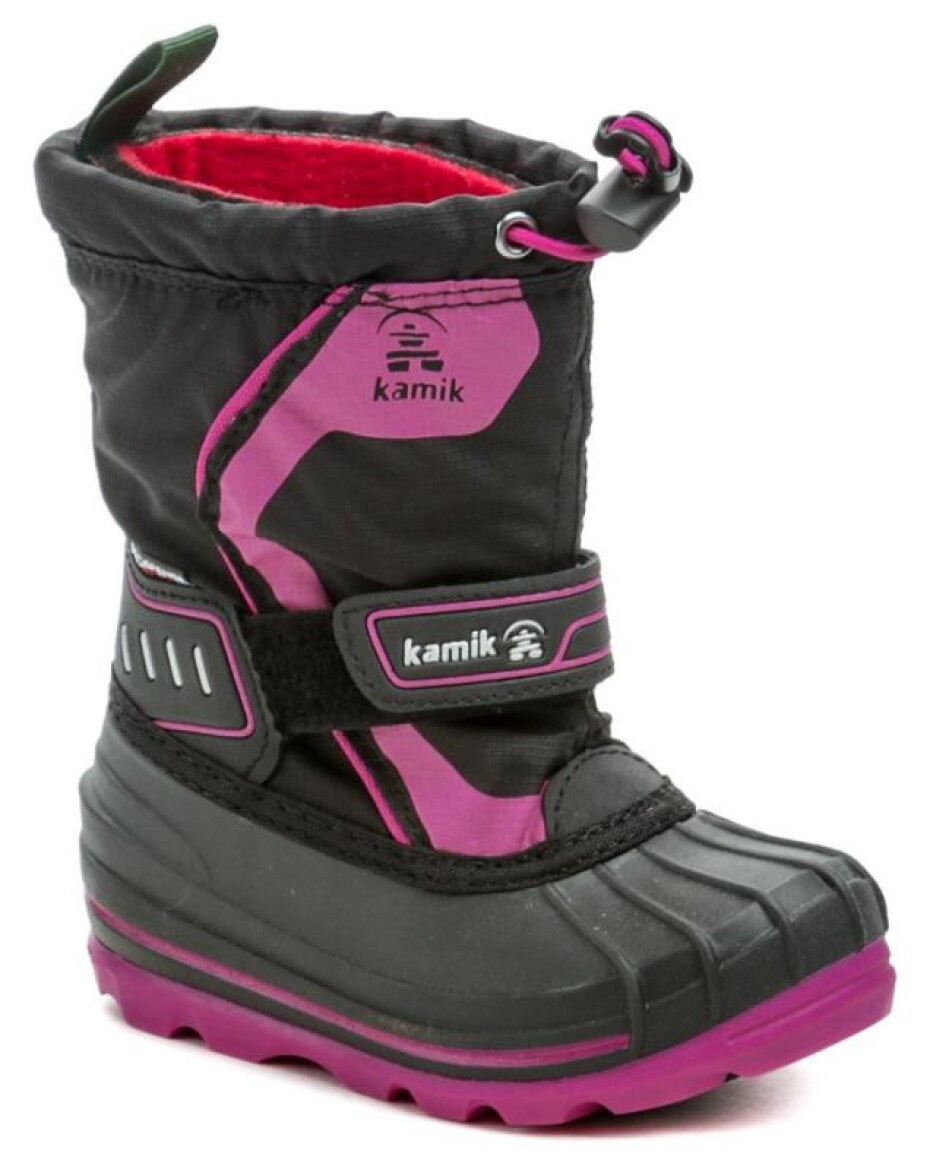 Kamik Snowcoast4 black magenta dětské zimní sněhule - main (0)