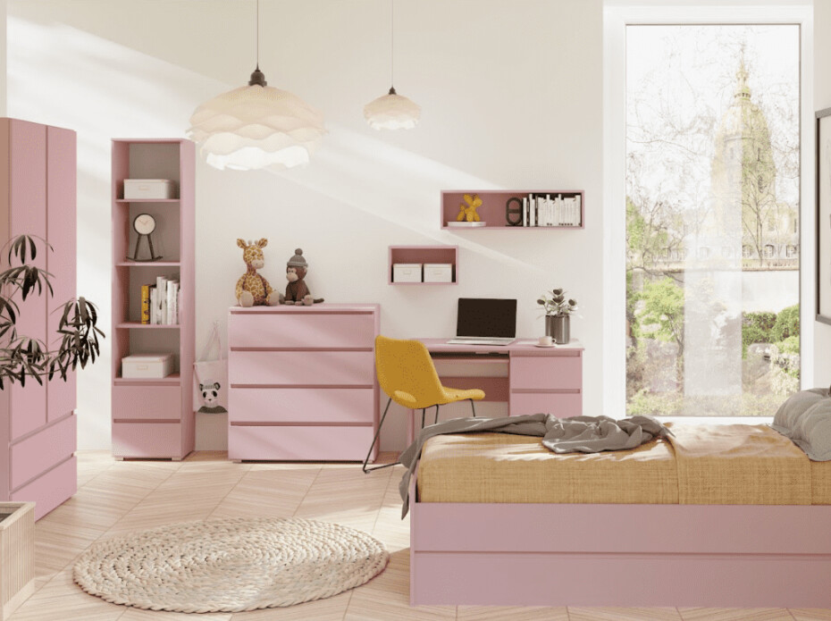 ArtMadex Komoda COSMO C05 | růžová - main (2)