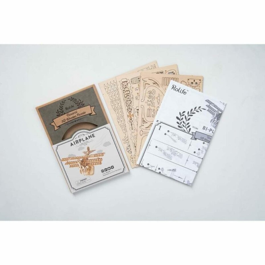 Dřevěné 3D puzzle - Letadlo - main (0)