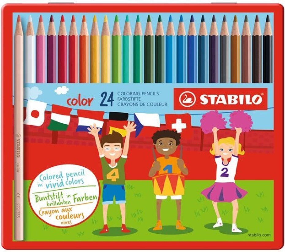 Pastelky STABILO color sada 24 ks v kovovém pouzdru - main (0)