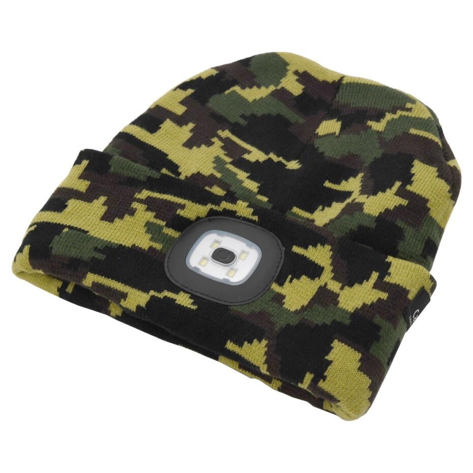 Cattara Čepice s LED svítilnou Army, zelená - main (1)