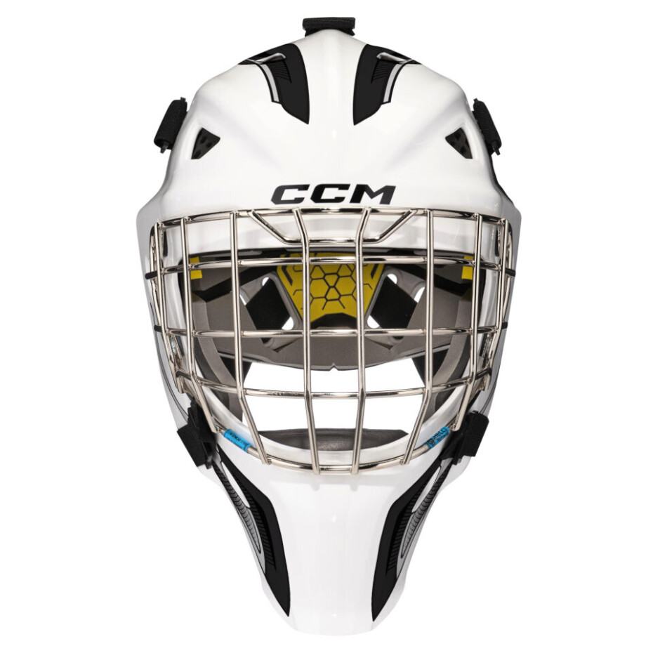Brankářská hokejová maska CCM Axis F5 CCE White/Black Žák (youth) - main (1)
