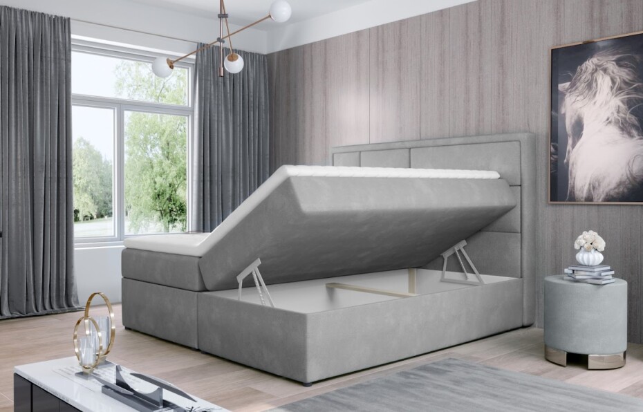 Artelta Manželská postel MERON Boxspring | 160 x 200 cm Barva: Dora 28 - main (11)