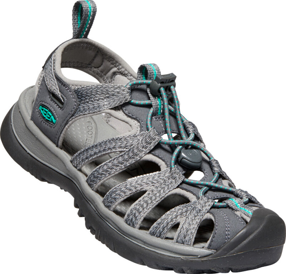 Keen Whisper W medium dámské sandály šedá grey/peacock green - main (0)