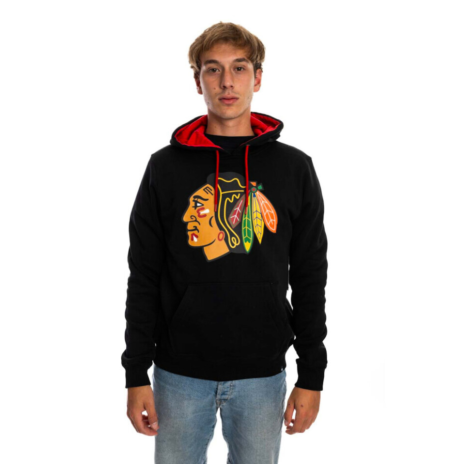 Pánská mikina 47 Brand  NHL Chicago Blackhawks Core ’47 BALLPARK Hood - main (1)
