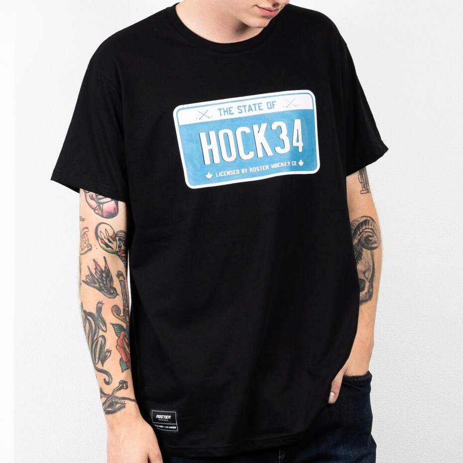 Pánské tričko Roster Hockey  HOCK34 black/blue M - main (1)
