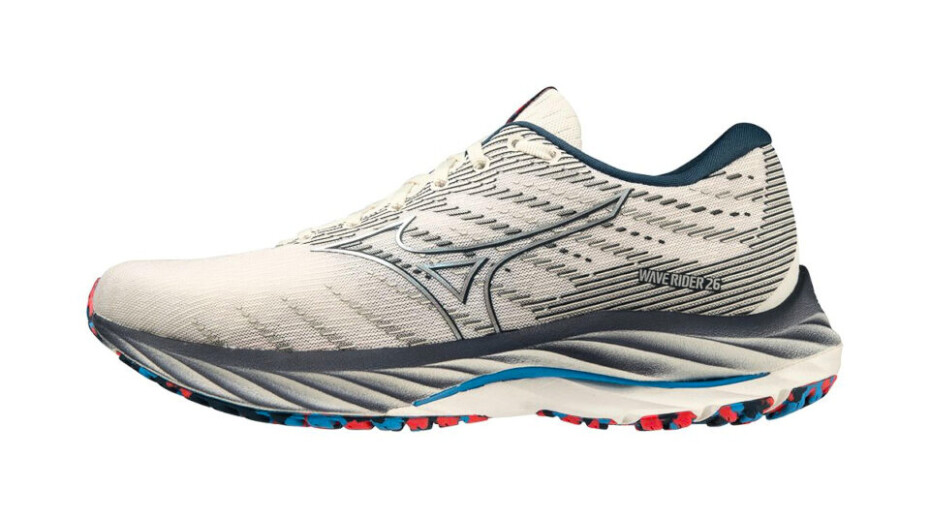 Dámská běžecká obuv Mizuno  Wave Rider 26 Snow White/Silver/Ibiza Blue  UK 4 - main (1)