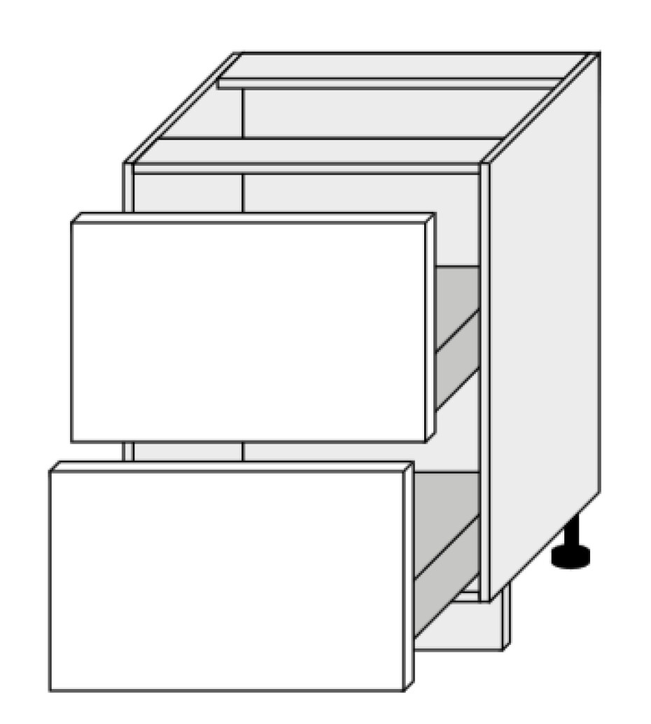 ArtExt Kuchyňská skříňka spodní MALMO | D2M 60 Barva korpusu: Grey - main (9)