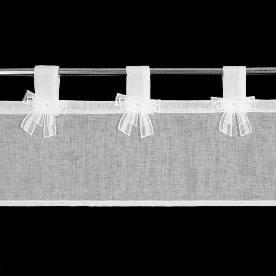 ArtFir Krátká záclona ALEXANDRA PU | bílá 150 x 30 cm - main (1)