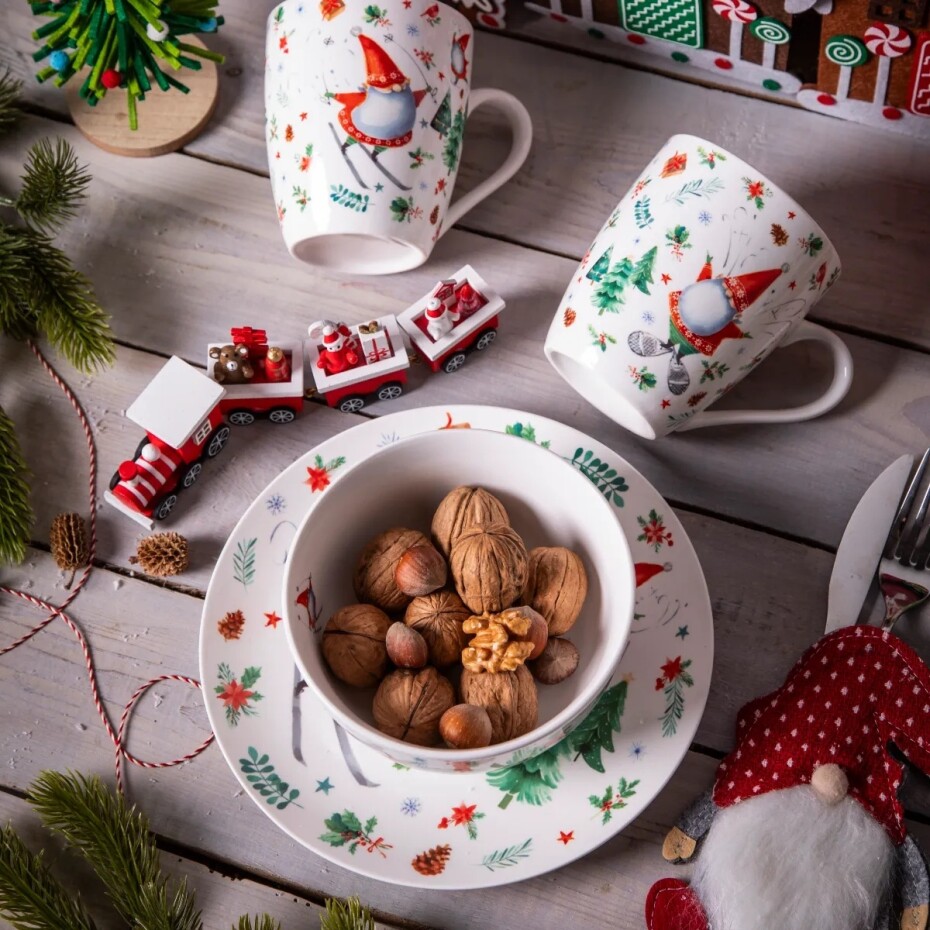 Altom Porcelánová miska Winter Gnomes 14 cm, 600 ml - main (3)