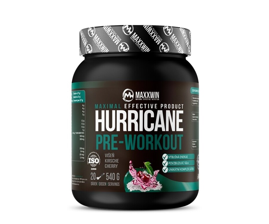 MAXXWIN Hurricane Pre-Workout 540 g višeň - main (0)
