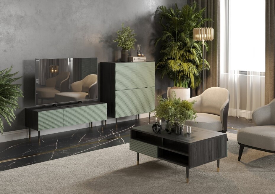 ArtMadex Šatní skříň IMPERIAL I06 | pistáciová - main (4)