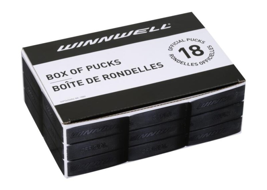 Winnwell Hokejový puk černý oficiální (18ks) BOX - main (0)