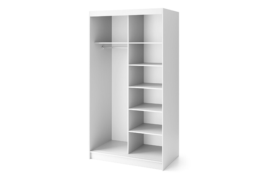 Artelta Šatní skříň BIANCCO II 120 | se zrcadlem - main (3)